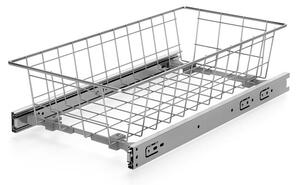 Gardrób kosár 600/150 csapágyas sín, ezüst