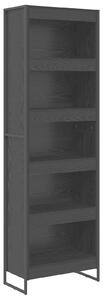 VidaXL Könyvespolc 2 pcs Fekete tölgy 60 x 30 x 189,5 cm Faanyag