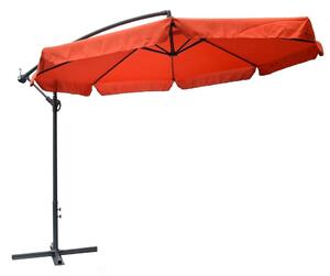 ROJAPLAST Függő Napernyő - Terrakotta - 300 cm