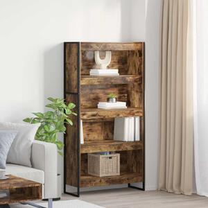 VidaXL Könyvespolc 2 pcs Füstös tölgy 80 x 30 x 155 cm Faanyag