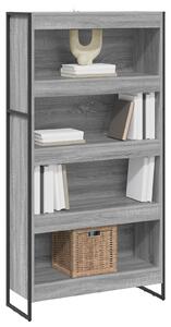 VidaXL Könyvespolc 2 pcs Szürke Sonoma 80 x 30 x 155 cm Faanyag