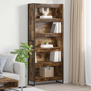 VidaXL Könyvespolc 2 pcs Füstös tölgy 80 x 30 x 189,5 cm Faanyag