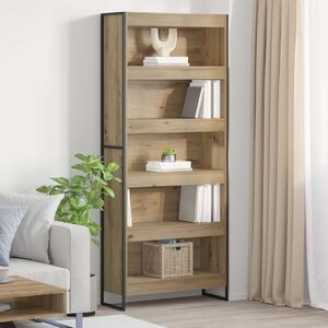 VidaXL Könyvespolc 2 pcs Művészi tölgy 80 x 30 x 189,5 cm Faanyag