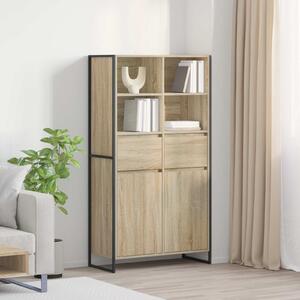 VidaXL Széf fiókkal 2 pcs Sonoma 81 x 36 x 150.5 cm Faanyag