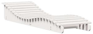 VidaXL Fehér Fenyőfa Napozóágy - 205 x 60 cm