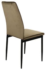 ATOM szék Olívazöld (Bluvel 77 szövet) - modern, kárpitozott, bársony, nappaliba, étkezőbe, irodába, konyhába