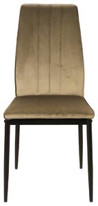 ATOM szék Olívazöld (Bluvel 77 szövet) - modern, kárpitozott, bársony, nappaliba, étkezőbe, irodába, konyhába