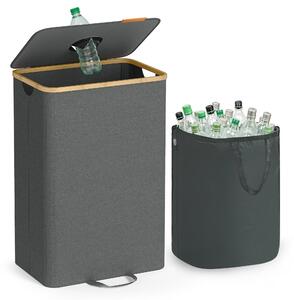 SONGMICS konyhai Palack gyűjtő, 100 literes, szürke