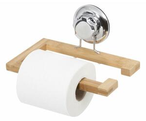 WC-papír tartó Compactor Bestlock, természetes fa