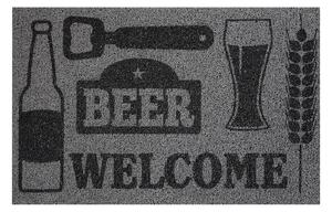 Lábtörlő Beer / Welcome szürke