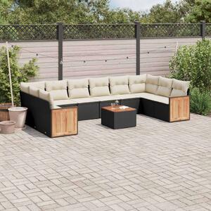 VidaXL Polyrattan Kerti Ülőgarnitúra - 11 részes