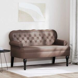 VidaXL Chesterfield Pad Barna 119.5 x 64.5 x 75 cm Műbőr