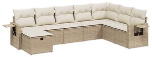VidaXL Polyrattan Kerti Ülőgarnitúra - 8 részes - Bézs