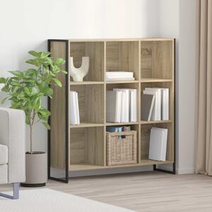VidaXL Könyvespolc Sonoma 99.5 x 30 x 108.5 cm Faanyag