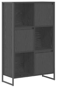 VidaXL Könyvespolc Fekete tölgy 68 x 30 x 108.5 cm Faanyag