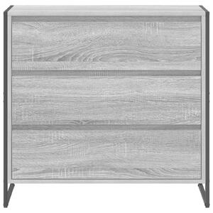 VidaXL Széf fiókkal Szürke Sonoma 79 x 36 x 75.5 cm Faanyag