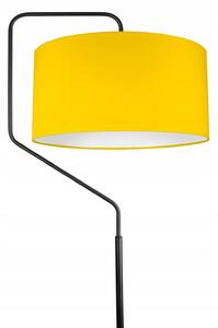 Sárga állólámpa Ø40cm búrával Glimex Abazur 1xE27 | GA0201