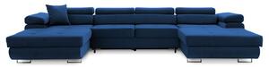 Szétnyitható sarok kanapé RIGATTO III PRO 1 Tengerész kék