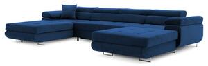 Szétnyitható sarok kanapé RIGATTO III PRO 1 Tengerész kék