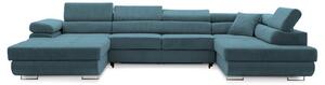Szétnyitható sarok kanapé RIGATTO II PRO 2 Jobb Kék