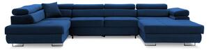 Szétnyitható sarok kanapé RIGATTO II PRO 1 Bal Tengerész kék