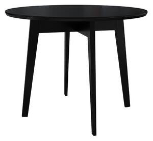 Asztal Racine 117, 75cm, Fekete, Bükkfa