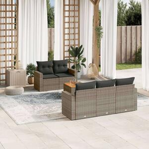 VidaXL Polyrattan Kerti Ülőgarnitúra - 6 részes