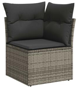 VidaXL Polyrattan Kerti Ülőgarnitúra - 10 részes - Szürke