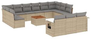 VidaXL Polyrattan Kerti Ülőgarnitúra - 14 részes