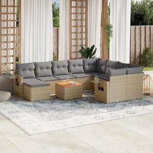 VidaXL Polyrattan Kerti Ülőgarnitúra - 11 részes