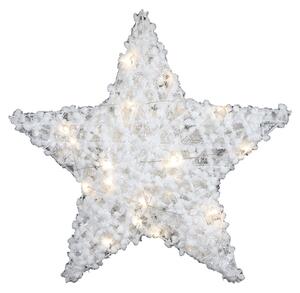 Karácsonyi dekoráció FROSTELLE csillag LED világítással 38 cm, fehér