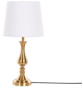 Fehér és aranyszínű fém asztali lámpa 63 cm HODMO