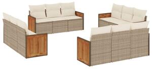 VidaXL Polyrattan Kerti Ülőgarnitúra - 12 részes - Bézs