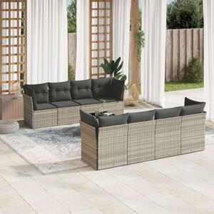 VidaXL Polyrattan Kerti Ülőgarnitúra - 9 részes