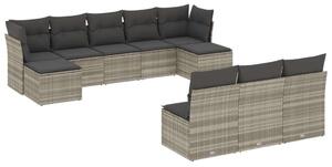 VidaXL Polyrattan Kerti Ülőgarnitúra - 10 részes