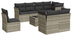 VidaXL Polyrattan Kerti Ülőgarnitúra - 9 részes