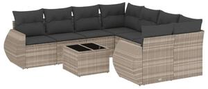 VidaXL Polyrattan Kerti Ülőgarnitúra - 9 részes