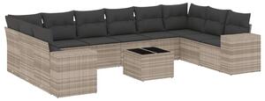 VidaXL Polyrattan Kerti Ülőgarnitúra - 11 részes