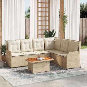 VidaXL Polyrattan Kerti Ülőgarnitúra - 5 részes - Bézs