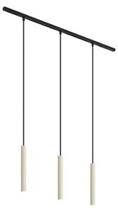 Modern sínrendszer 3 bézs és fekete függőlámpa - Slimline Keno