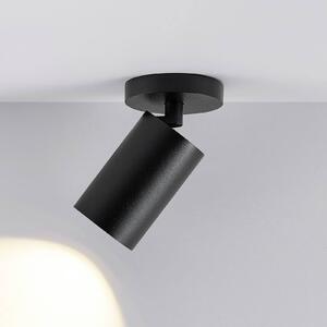 Deko-Light CAN TILT mennyezeti spotlámpa, fekete, Ø 8 cm, 1 izzó, fém GU10, dimmelhető, Fekete, Nappali / Étkező, Alumínium