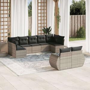 VidaXL Polyrattan Kerti Ülőgarnitúra - 9 részes