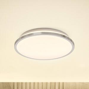 OSRAM LED mennyezeti világítás BATHROOM, króm, Ø 30 cm, IP44, CCT, Króm / ezüst, Fürdőszoba, Alumínium, Modern