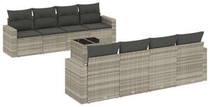 VidaXL Polyrattan Kerti Ülőgarnitúra - 9 részes