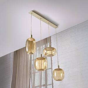 OSRAM Decor Needle Linear lógó lámpa, bézs, acél, 4 db E27, dimmelhető, Krém / borostyánsárga, Nappali / Étkező, fém, Modern