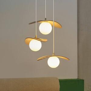 OSRAM Decor Pearl lógó világítás, 3 izzós, bézs, filc, G9, dimmelhető, Krém / borostyánsárga, Nappali / Étkező, Textil / szövet / selyem, Modern