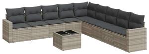 VidaXL Polyrattan Kerti Ülőgarnitúra - 10 részes