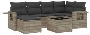 VidaXL Polyrattan Kerti Ülőgarnitúra - 7 részes