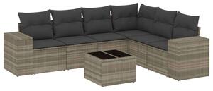 VidaXL Polyrattan Kerti Ülőgarnitúra - 7 részes