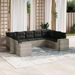 VidaXL Polyrattan Kerti Ülőgarnitúra - 9 részes